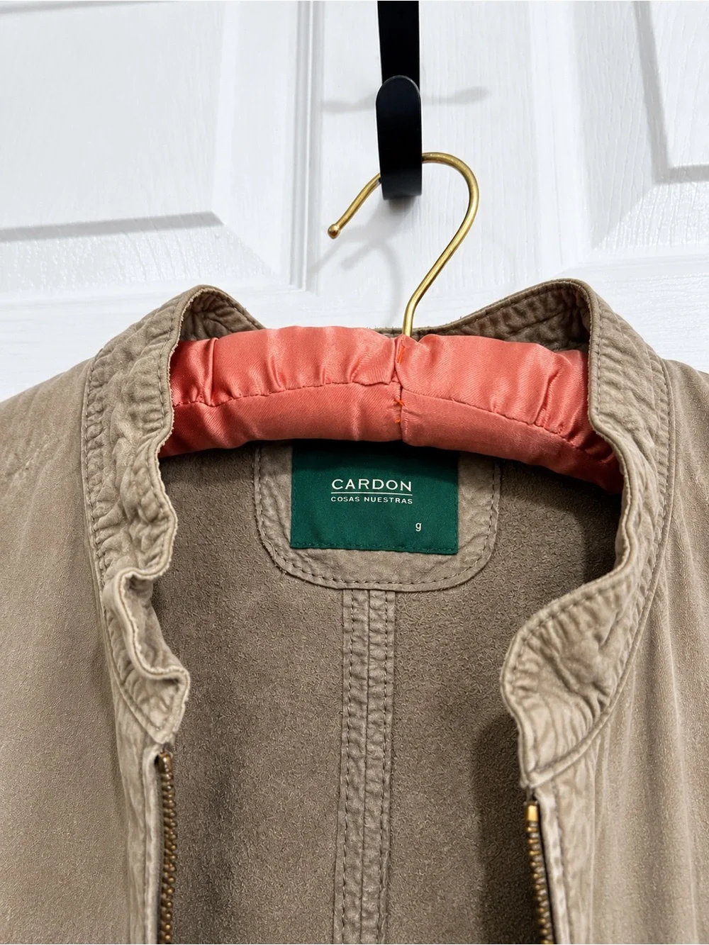 Vintage Cardón Cosas Nuestras Men’s Tan Vest Size 9 Full Zip L” 27, W”21. 🌵